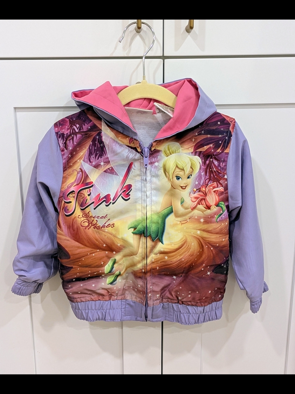 Tinker Bell Purple & Pink Hooded Zip Jacket